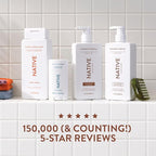 Native Coconut & Vanilla Shampoo and Conditioner Contain Naturally Derived Ingredients | All Hair Types, Color & Treated, Fine to Dry Damaged, Sulfate & Dye Free - 2-Pack