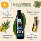 Nature’s Brand - Herbal Choice Mari Organic Hair Gel, 8 Oz - All-Day Hold for Curly & Straight Hair, Nourishing, Rosehip & Olive Oil Gel with Sweet Orange, Lemongrass - Hydrates Color-Treated Hair