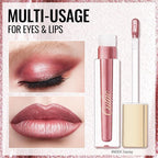 Oulac Metallic Shine Liquid Lipstick Set for Women, Dual Use for Lips & Eyeshadow, Long Lasting Lip Gloss, Metallic Matte High Impact Lip Color No Transfer Vegan Formula, 4.5ml, MD01+04+07