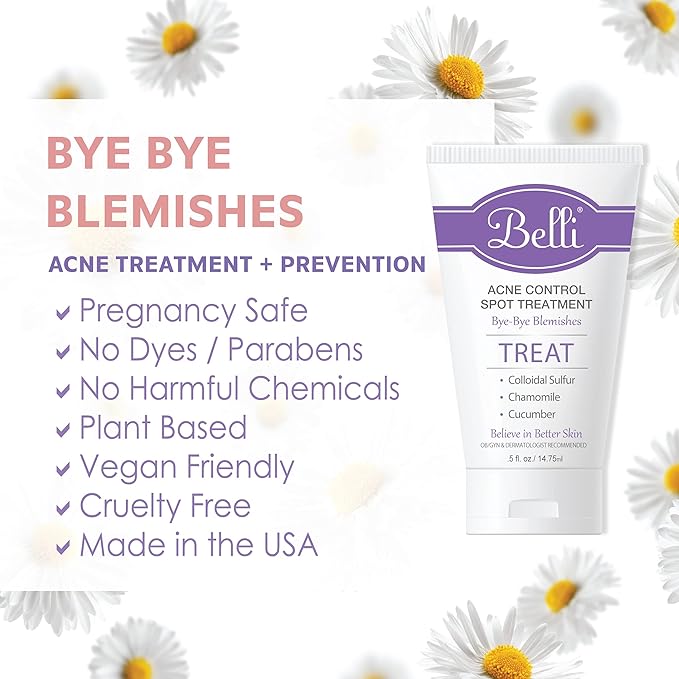Belli Skincare Acne Control Spot Treatment - Skin Care Treatment - Acne Treatment - Vegan Face Wash - Pregnancy Acne Treatment - Acne Spot Treatment for Face - Face Care