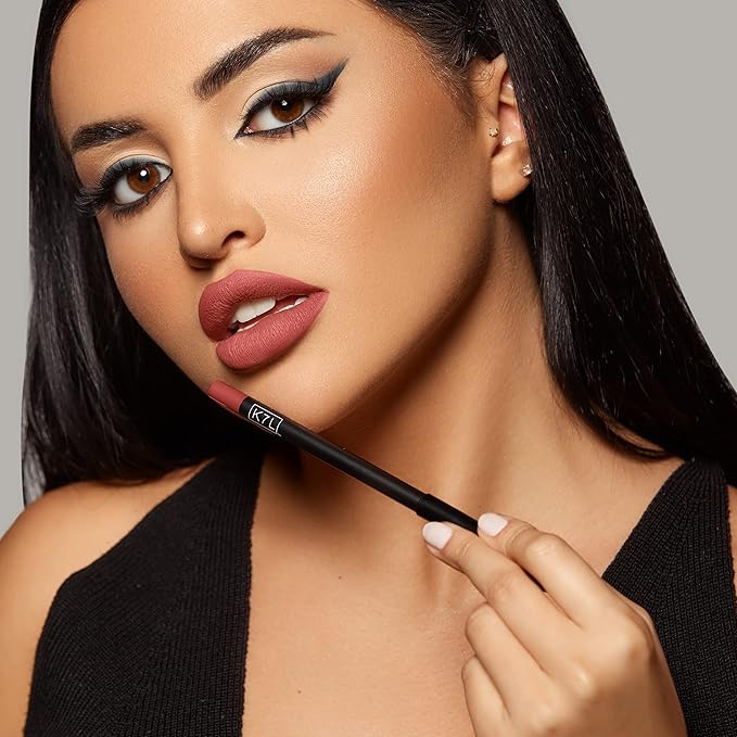 K7L Rustic Brown Lip Crayon (Vegan) - Waterproof and Smudge-Proof Toast