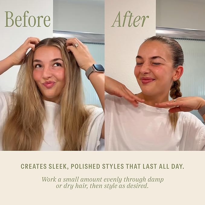 Salée Hair Styling Cream For Women & Kids | Anti-Frizz Leave-In Smoothing Cream for All Hair Types | Flexible Hold & Shine | Defines Curls, Tames Flyaways | 6 oz.