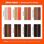 Lime Crime Full Coverage Unicorn Hair Dye, Neon Peach - Damage-Free Semi-Permanent Hair Color Conditions & Moisturizes - Temporary Hair Tint Kit Has A Sugary Citrus Vanilla Scent - Vegan