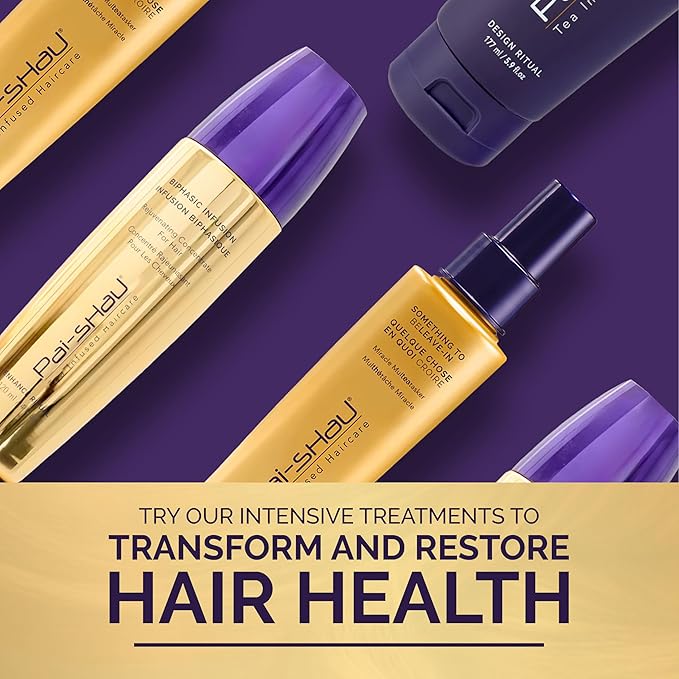 Pai-Shau Biphasic Infusion and Supreme Revitalizing Mask - Oil-Free Hair Rejuvenating Serum and Repairative Hair Treatment Suitable for All Hair Types