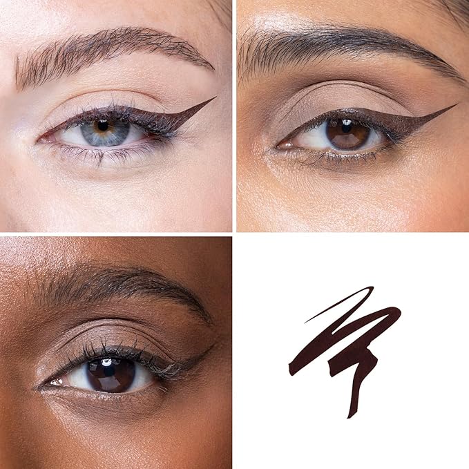 OFIR Eye Edge Liquid Eyeliner Pen | Water and Smudge Proof | Long Lasting Matte Finish, Soft Tip with Bold Pigment | Cruelty Free Formula | Brown Eyeliner for Women | Carob - Rich Brown | 0.04 Fl Oz