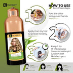 HERBBY Hair Color Shampoo for Gray Hair Coverage&Color Transform with 9 Herbal Extracts –Long Lasting(6-8 Weeks),Shiny,Evenly Colored,Instant Hair Dye Shampoo&Conditioner, 500 Ml (BLONDE BROWN COLOR)