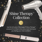 REMINGTON Shine Therapy Argan Oil & Keratin Infused 1 Inch Straight Barrel Curling Wand for Loose Waves, Includes Heat Glove