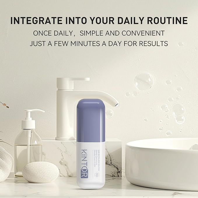 0.9% KX-826 KINTOR Hair Growth Spray,Strengthen Hair Nourish Hair follicles,Hair Care Products for Sparse Hair and Oily Hair Men&Women,240ml,Pro