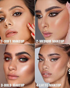 Brown Eyeshadow Palette Matte 8Color, Neutral Naked Nude Eye Shadow for Latte Makeup, Warm Brown Shimmery Eye Looks, Long Lasting & Pigmented (Naked)