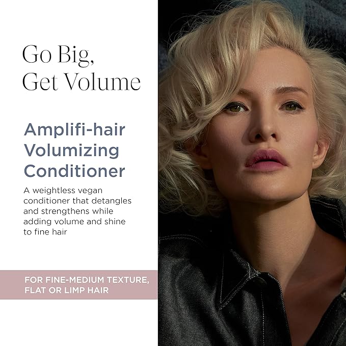 Intelligent Nutrients Amplifi-hair Volumizing Conditioner, Weightless Hydration and Detangling for Fine Hair, Vegan Conditioning Formula, 32 Oz