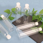 25 Pack 8 oz Plastic Bottles with White Top Caps, Clear Empty Bottles, Cosmetic Containers for Lotion and Shampoo, Cream, Travel-Friendly Bottles, BPA-Free for Liquids and Personal Care