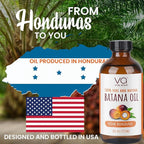 VITAL AFFAIR Batana Oil For Hair Growth-100% Raw Batana Oil From Honduras-Glass Bottle-Skin Hair Oil Rich In Essential Nutrients-Batana Hair Oil For Women & Men-For Strong & Shiny Hair-8 FlOz