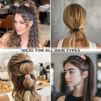 8Pcs Silk Scrunchies Hair Ties for Women & Girls, Mulberry Silk Scrunchies No-Damage Thin Satin Ponytail Holders for Hair Care(Clolor 06)