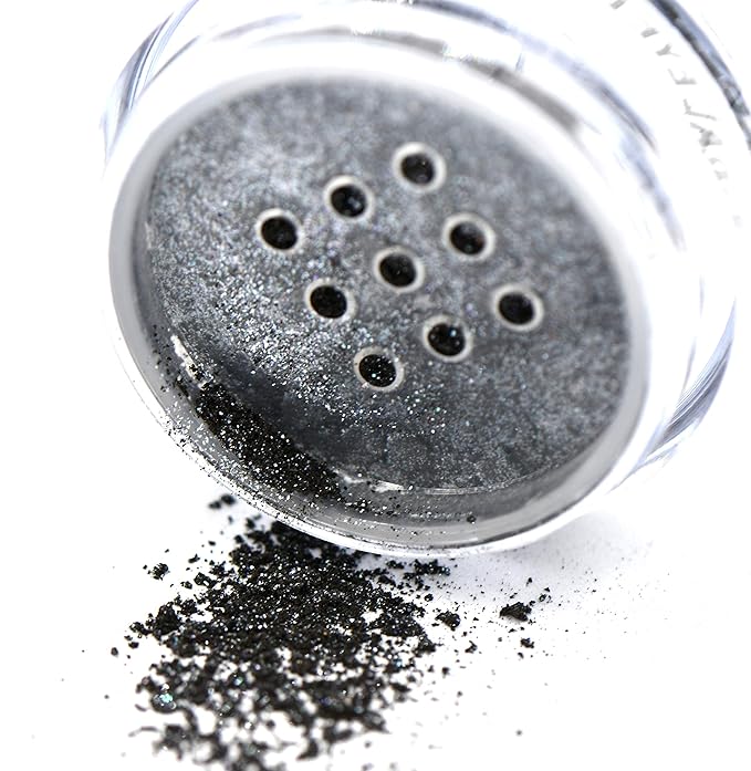 Sparkle Silver Grey Smoldering Galaxy Loose Eyeshadow Powder Pigment, Single Glitter Mineral Dust Jar Pot, Talc & Paraben Free, No Animal Testing & Cruelty Free