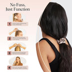 Kitsch Satin Scrunchies for Women - Softer Than Silk Scrunchies | Hair Ties No Damage for Frizz-Free Sleep | Stocking Stuffers for Teen Girls | Ideal Gifts for Women - Cameo, 5pcs