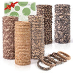 Bessrung 100PCS Seamless Elastic Hair Ties for Women Girls, No Damage Ponytail Holders for Thin Thick Hair, Leopard Animal Print Hair Bands for Women's Hair, Hair Accessories for Girls Christmas Gift