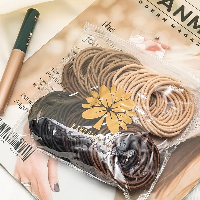 Hair Ties for Thick, Thin Hair - Elastic Ponytail Holders, No Damage Hair Bands for Women & Girls, Daily Life Hair Styling Accessories (Multicolor)