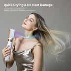 6 in 1 Blow Dryer Brush, Upgrade Hair Dryer Brush Set Negative Ion Air Styler Curling Wrap Air Curler, Hot Air Brush Curling Iron Hair Styling Tools As A Gift for Straight/Curl/Dry/Smooth