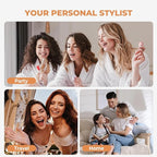 5 in 1 Hair Dryer Brush Set,Professional Negative Ionic Hot Air Styler, Air Curling Wrap Styler,Detachable Blow Dryer Brush With Auto Wrap Curlers,Hair Styling Tools For Straight/Curl/Drying/Smoothing