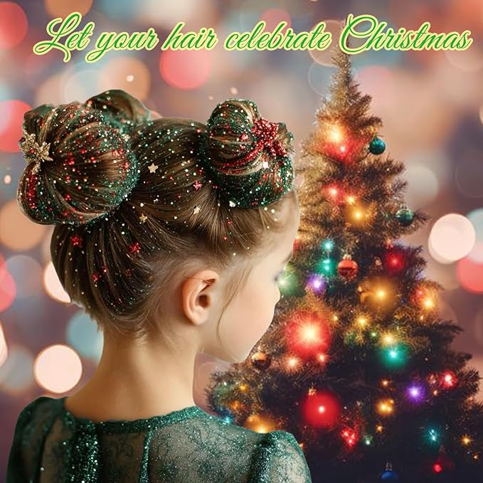 Christmas Body Glitter Face Glitter Gel: Christmas Hair Glitter,Christmas Accessories Stocking Stuffers Gift Decorations,Festival Face Glitter Makeup for Women Kids Girls,Chunky Glitter