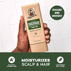Dr. Squatch Natural Hair Bundle for Men - Healthy, Full Looking Hair - Pine Tar Shampoo (8 fl oz), Pine Tar Conditioner (11.5 fl oz)