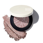 MAKE Beauty Multi-Chromatic Eye Shadow. Metal Reflecting Luminous Foil Finish Creamy, Buildable, Dimensional Long-wear, Crease-proof Powder Eyeshadow, Multichrome Shade - Gleam, Rose Gold