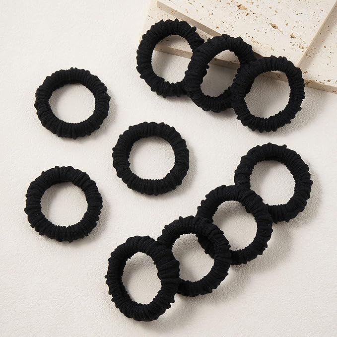 10 Pcs No Damage Hair Ties Thick Hair Elastic Rubber Bands Hair Accessories Scrunchies Seamless for Women