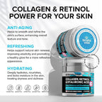 SimplyVital Collagen, Retinol & Hyaluronic Acid Cream - Anti-Aging Face Moisturizer for Face, Firming Skin Care Neck & Décolleté - Made in USA, Daily Moisturizer Face Cream Day & Night - 1.7 fl.oz.