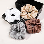 Hair Ties Scrunchies for Women's, for Girls Big Scrunchies Both for Thick Hair or Thin Hair Curl Hair No Crease Ponytail Holder No Hurt Your Hair