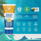 STREAM 2 SEA SPF 30 Biodegradable Mineral Sunscreen, 3 Fl oz Non-Greasy and Moisturizing Reef Safe Sunscreen For Face Protection and Body Against UVA and UVB