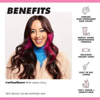 Lime Crime Full Coverage Unicorn Hair Dye, Juicy - Damage-Free Semi-Permanent Hair Color Conditions & Moisturizes - Temporary Hair Tint Kit Has A Sugary Citrus Vanilla Scent - Vegan