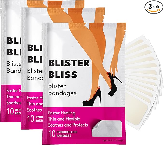 Blister Bliss Bridesmaid Gifts Blister Bandages for Feet, Bachelorette Party Favors, Hydrocolloid Bandages, Bridesmaid Proposal Gifts, Moleskin Alternative, Wedding Day Essentials Heel Protectors (3)