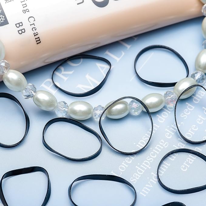 1000PCS Hair Rubber Bands(black)