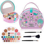 Hot Sugar Kids Makeup Kit, Girls Makeup Kit Age 4-6 7-8 10-12, Unicorn Gift for Girls Birthday Christmas (Pink)