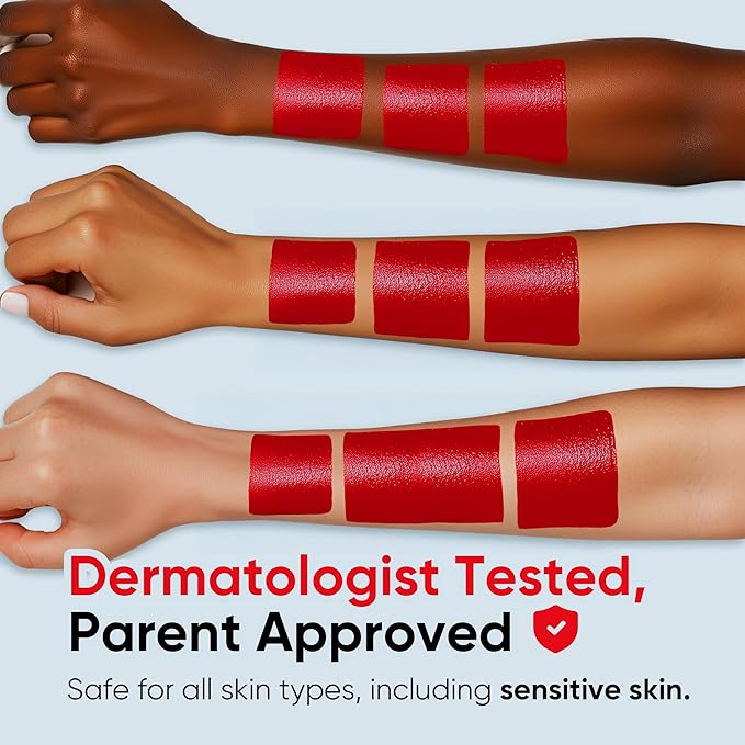 Blue Squid PRO 12 Color Pack Face Paint Stick - Waterproof Body Paint for Adults & Kids Eye Black Baseball, Softball - Vegan Hypoallergenic Twist-Up Non-Toxic Makeup Stick for Cosplay, Sports & SFX