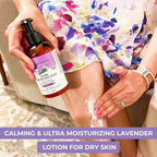 RaGaNaturals Lavender Shea Butter Hand and Body Lotion, 8 Fl Oz - Moisturizing, Plant-Based, Vegan, with Argan, Avocado Oil & Vitamin E