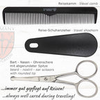 3 Swords Germany - brand quality 10 piece manicure pedicure grooming kit set for professional finger & toe nail care tweezers file clipper fashion leather case in gift box, Made by 3 Swords (01603)