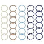 Funtopia 30 Pcs Hair Ties for Thick Hair - Bracelet Ponytail Holders, High Elastic Sports Accessories for Girls and Women, Mixed Color