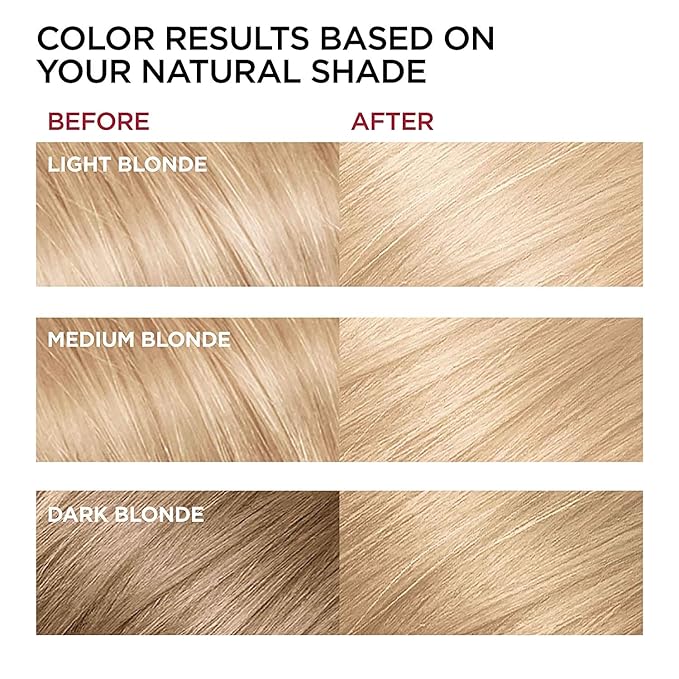 L'Oreal Paris Superior Preference Luminous Fade-Defying Permanent Hair Color, Hair Dye For Up to 9 Weeks of Radiance, Ultimate Natural Blonde 10NB, 1 Hair Dye Kit