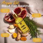 Dry Scalp Treatment for Women – 3-Step Scalp & Follicle Care System – Argan Oil Blend Hair Treatment, Herbal Cleansing Shampoo & Nutrient Rich Rinse – Soothes Itch, Reduces Flakes, Sulfate-Free