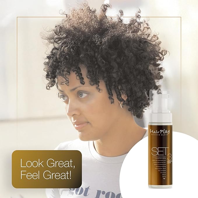 Hair Play Set #3 Hair Foam Mousse - Extra Hold Styling Foam for Frizz Control - Hair Mousse for Curls - Curl Defining Volumizing Mousse for Wavy Hair - 8 Fl Oz