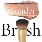 LAURA GELLER NEW YORK The Wonder Brush - Makeup Brush with Wooden Handle - Cream & Liquid Blush - Even Application and Blending