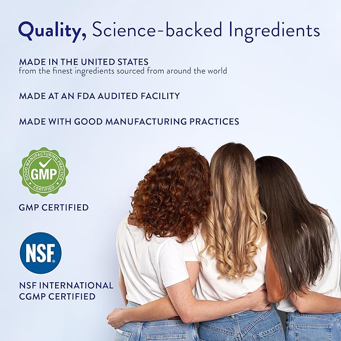 Routine Wellness Hair Growth Supplement - Clinically Tested for Thicker, Fuller Hair - Reduces Wrinkles, Fine Lines - Gluten Free, Ideal for Women & Men with Thinning Hair - 2 Bottles, 60 Day Supply