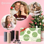 100 Pcs Thick Seamless Brown Hair Ties, Ponytail Holders Hair Accessories No Damage for Thick Hair Christmas Gift(Natural Colors)