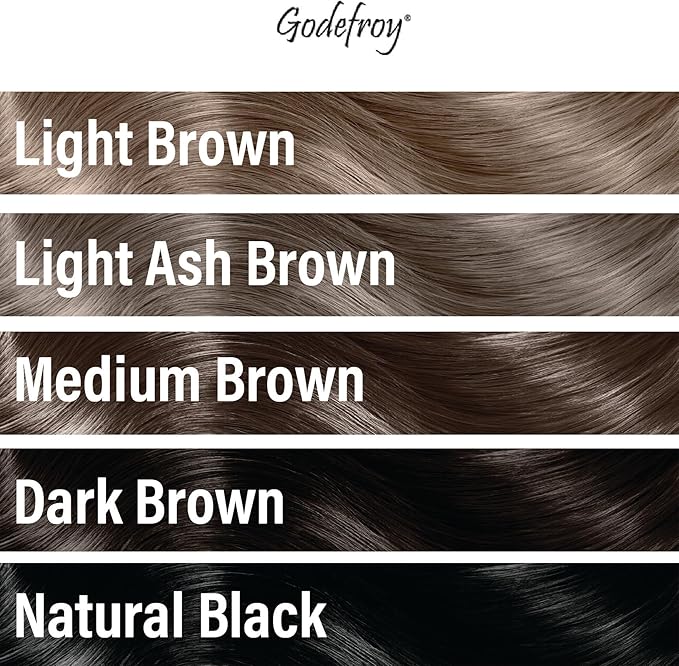 Godefroy Hair Color TK 20 Application and 4 oz Coloring Stain Remover Combo, Complete Coverage of Gray Hair Roots, Salon Quality Results - Light Ash Brown