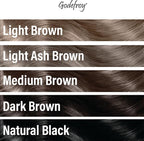 Godefroy Hair Color Tint Kit for 100% Gray Coverage, Medium Brown, 20 Applications, Long-Lasting Root Touch-Up for Men & Women, Pre-Measured Capsules, No Waste, DIY Salon-Quality Results at Home