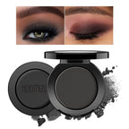 Black Eyeshadow Handmade Goth Eye Sahdow Makeup Palette for Halloween Pigmented Long Lasting Black Matte Eyeshadow-1Black