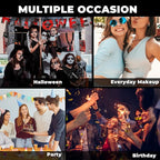 Halloween Red Lipstick Matte Body Painting Stick for Women Waterproof Long Lasting Lip Stick Gothic Zombie Vampire Cosplay Cruelty Free Lipstick, DU-Red