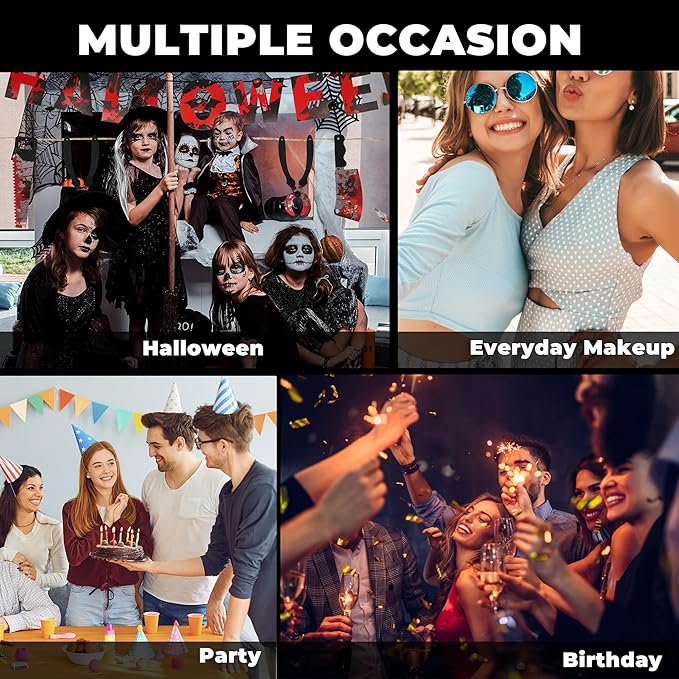 Halloween White Lipstick Matte Body Painting Stick for Women Waterproof Lipsticks Dark Long Lasting Lip Stick Gothic Zombie Vampire Cosplay Cruelty Free Lipstick, DU-White