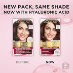 L'Oreal Paris Excellence Crème Permanent Hair Dye, Triple Care Hair Color with Pro-Keratine Complex for 100% Gray Hair Coverage, 5AR Medium Maple Brown, 1 Kit (Pack of 2)